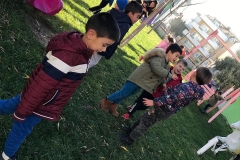 güneşi görünce biraz bahçenin tadını çıkardık